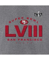 Men's Fanatics Heather Gray San Francisco 49ers Super Bowl Lviii Made it T-shirt