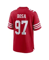 Men's Nike Nick Bosa Scarlet San Francisco 49ers Super Bowl Lviii Game Jersey