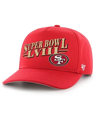 Men's '47 Brand Scarlet San Francisco 49ers Super Bowl Lviii Hitch Adjustable Hat