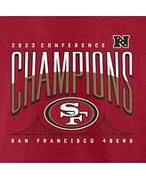 Men's Fanatics Scarlet San Francisco 49ers 2023 Nfc Champions Hometown Not Done T-shirt