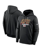 Men's Nike Black Kansas City Chiefs 2023 Afc Champions Iconic Pullover Hoodie