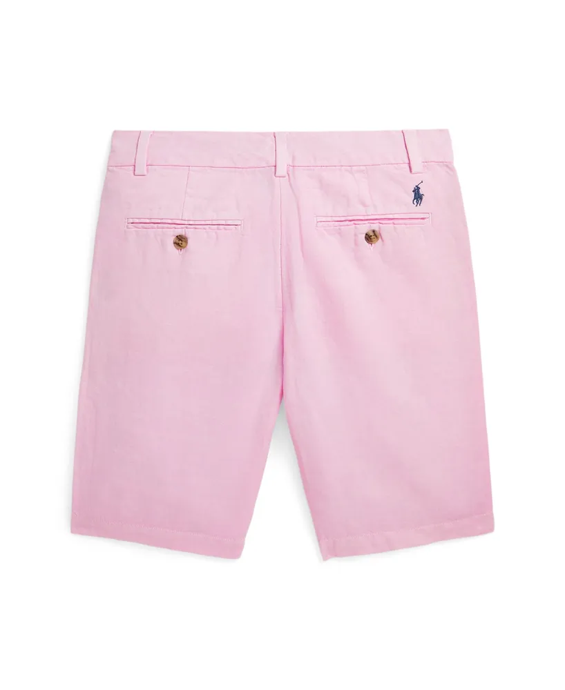 Polo Ralph Lauren Big Boys Straight Fit Linen-Cotton Shorts