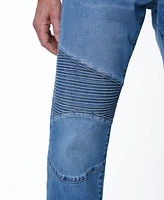 Lazer Men's Skinny Fit Moto Stretch Jeans