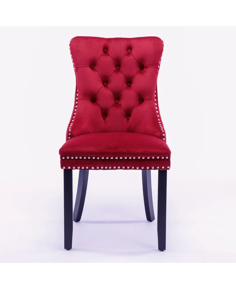 Classic Velvet Dining Chairs, High