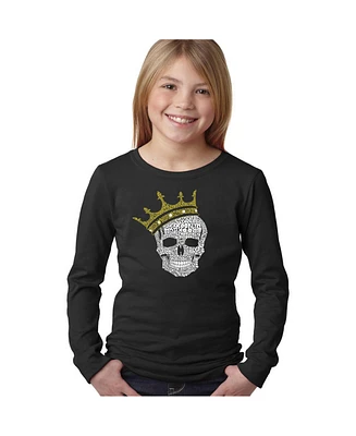 La Pop Art Girls Word Long Sleeve - Brooklyn Crown T-shirt