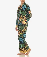 White Mark Women's 2 Pc. Wildflower Print Pajama Set