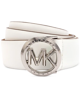 Michael Kors Women's Leather Logo-Buckle Belt