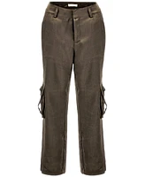 Guess Women's Jamie High Rise Satin Cargo Pants