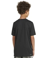 adidas Big Boys Short Sleeve Pebble Camo Logo Polyester T-Shirt