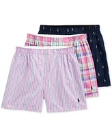 Polo Ralph Lauren Men's 3-Pk. Classic-Fit Cotton Woven Boxers