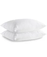 Unikome Teardrop Quilted Goose Down and Feather 2-Pack Pillows