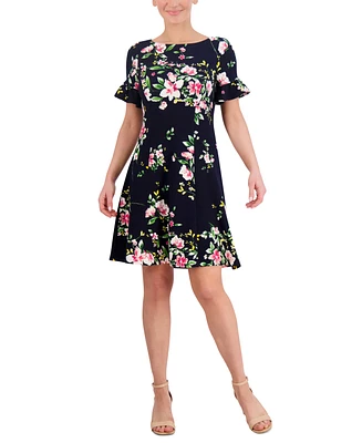 Jessica Howard Women's Floral Fit & Flare Dress