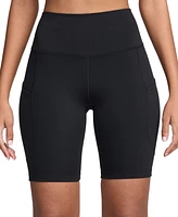 Nike Women's One High-Waisted Side-Pocket Bike Shorts