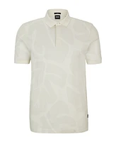 Boss by Hugo Boss Men's Monstera-Leaf Slim-Fit Polo Shirt