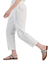 Tommy Hilfiger Women's High Rise Cuffed Twill Pants