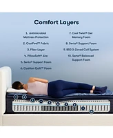 Serta Perfect Sleeper Cobalt Calm 14" Firm Pillow Top Mattress-Queen