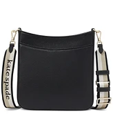 kate spade new york Hudson Small Pebbled Leather Messenger Crossbody