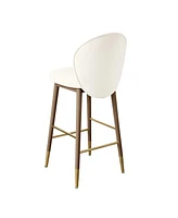 Tov Furniture 1 Pc. Velvet Counter Stool