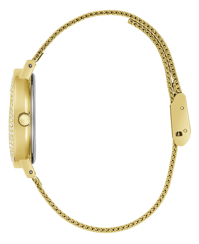 Guess Women's Analog Gold-Tone Stainless Steel Mesh Watch 30mm - Gold