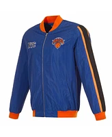 Men's Jh Design Royal New York Knicks 2023/24 City Edition Full-Zip Bomber Jacket