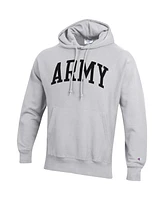 Men's Champion Heathered Gray Army Black Knights Team Arch Reverse Weave Pullover Hoodie