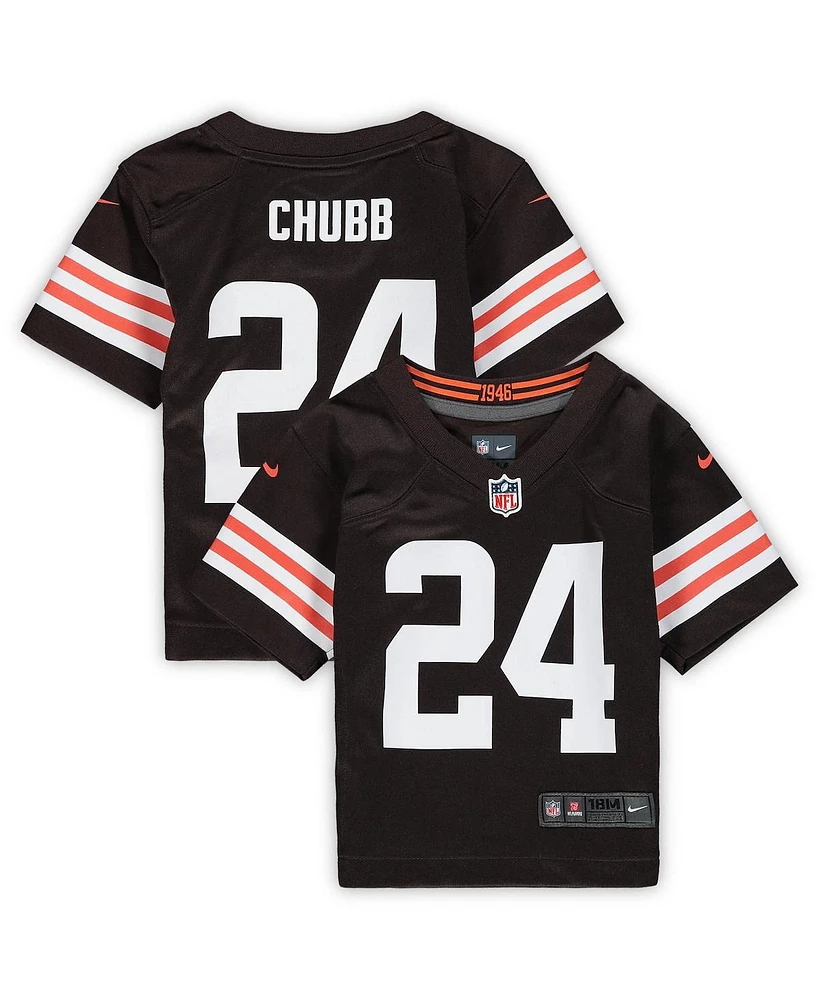 Baby Boys and Girls Nike Nick Chubb Brown Cleveland Browns Game Jersey