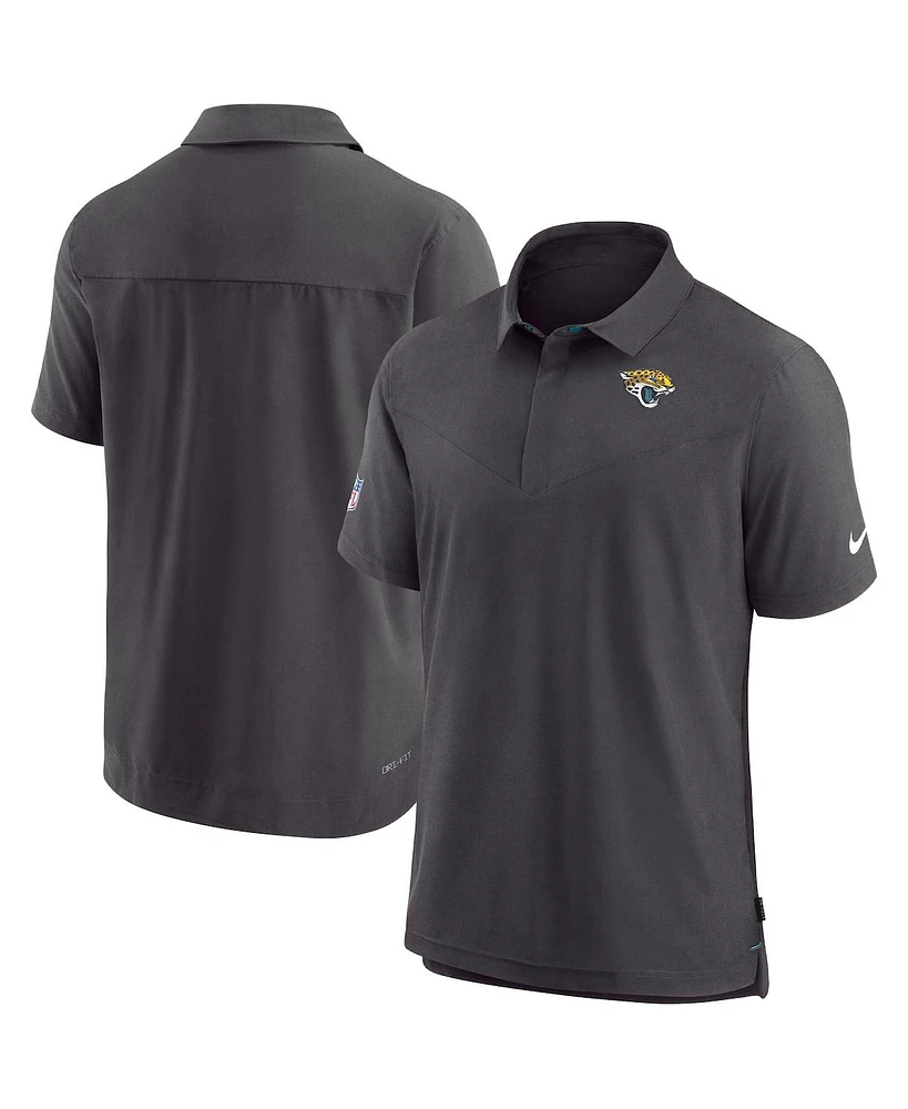 Men's Nike Black Jacksonville Jaguars Sideline Lockup Performance Polo