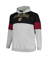 Men's Fanatics Black, Wine Cleveland Cavaliers Big and Tall Pullover Hoodie