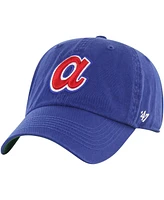 Men's '47 Brand Royal Atlanta Braves Sure Shot Classic Franchise Fitted Hat