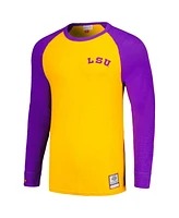 Men's Mitchell & Ness Gold Lsu Tigers Legendary Slub Raglan Long Sleeve T-shirt