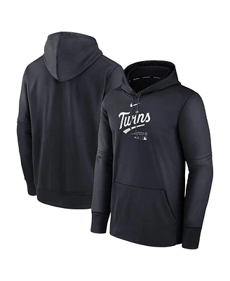 Men's Nike Navy Minnesota Twins Authentic Collection Practice Performance Pullover Hoodie