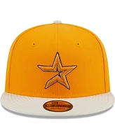 Men's New Era Gold Houston Astros Tiramisu 9FIFTY Snapback Hat