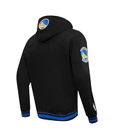 Men's Pro Standard Black Golden State Warriors Script Tail Pullover Hoodie