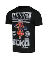 Men's and Women's Ecko Unltd Black Spider-Man Spidey Watch T-shirt