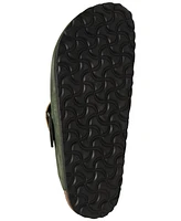 Birkenstock Women's Boston Big Buckle Nubuck Leather Clogs from Finish Line