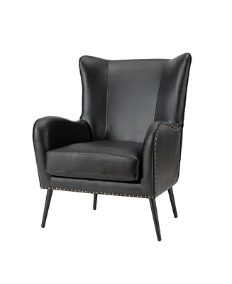 Halligan Upholstered Armchair with Nailhead Trims