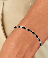 Black Spinel Link Bracelet (2-1/5 ct. t.w.) Sterling Silver (Also Lab-Grown Ruby/White Sapphire)