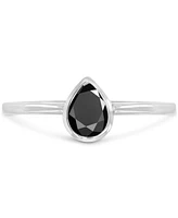 4-Pc. Set Black Spinel Stack Rings (2-1/20 ct. t.w.) Sterling Silver