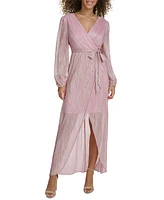 Siena Women's Faux-Wrap Maxi Dress