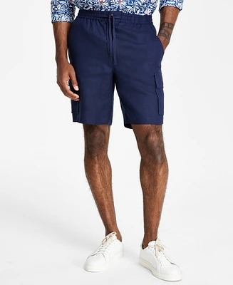 Club Room Men's Regular-Fit Linen Cargo Shorts, Created for Macy's