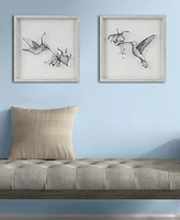 Urban Habitat Humming Birds 2-Pc. Framed Graphics Wall Art Set