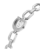 Women's Analog Silver Steel Watch 22mm