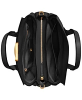 Donna Karan Amagansett Soft-Rolled Leather Satchel with Sculpted Magnet Closure