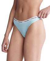 Calvin Klein Women's Modern Logo Low-Rise Thong Underwear QD5043