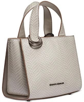 Donna Karan Hewlett Leather Top Handle Buckle Crossbody