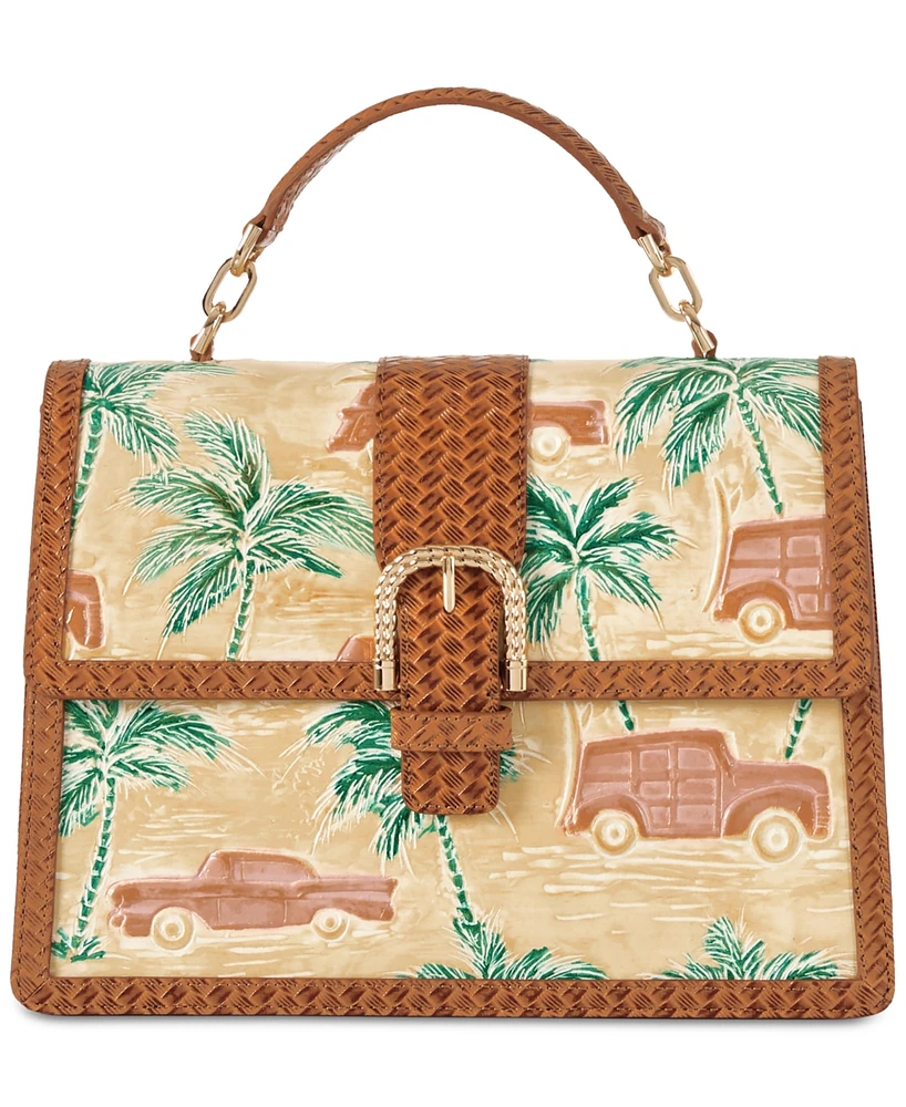 Brahmin Hallie Copa Cabana Leather Satchel