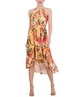 Vince Camuto Women's Floral-Print Halter Midi Dress