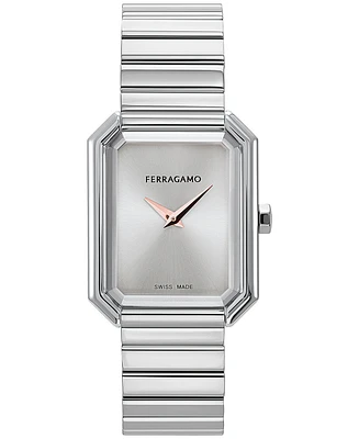 Salvatore Ferragamo Women's Swiss Stainless Steel Bracelet Watch 27x34mm
