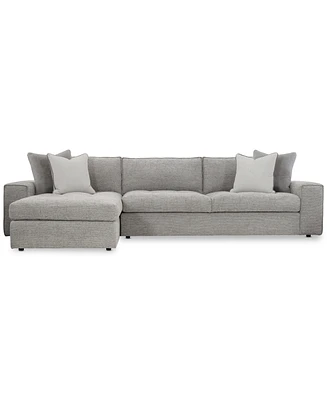 Tycer 126" 2-Pc. Fabric Sectional, Created for Macy's