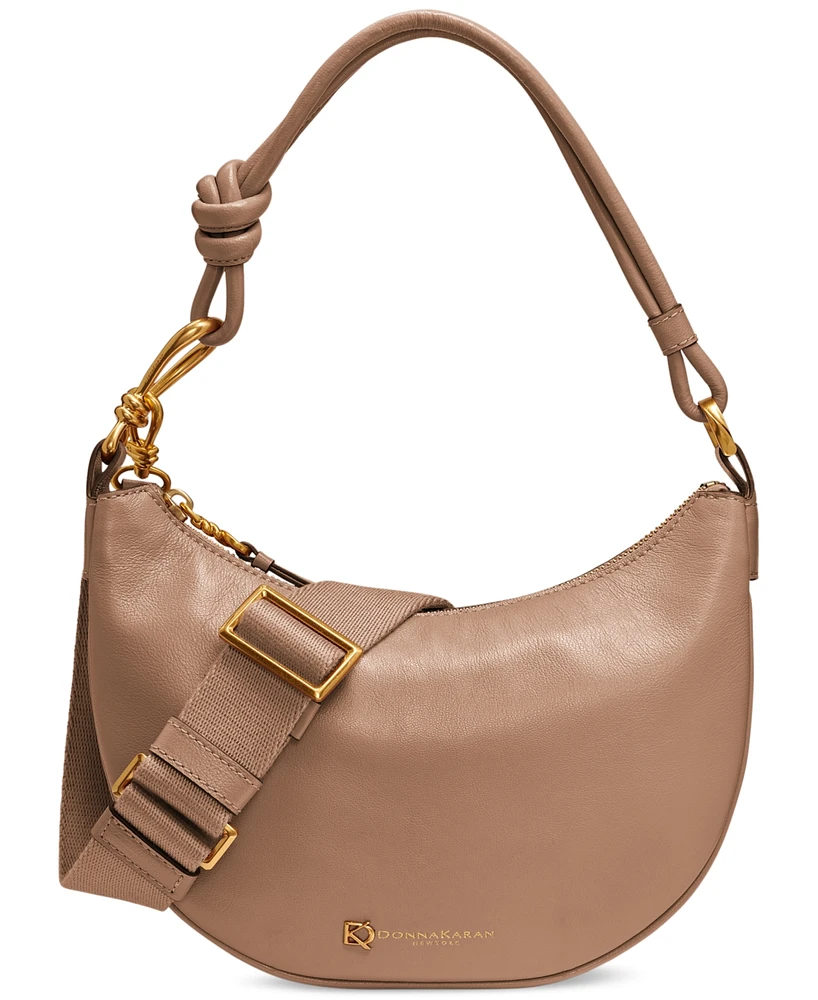 Donna Karan Roslyn Small Leather Hobo Bag